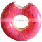 Hot sale PVC inflatable doughnut swim ring water supply on sports custom LOGO pool swimming ring
