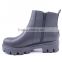 Casual style fashion lady high cheap work anti-slip platform ankle boots with zippers