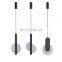 Nordic Metal Chandelier Simple Leaf Shape LED Pendant Light Round Hanging Lightings