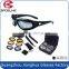 Highly flexible PC frame sorty stylish designed UV 400 protective police shooting glasses with 3 extra interchangeable lens