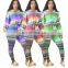 Wholesale Custom Pattern Fashion Cute Sports Long-sleeved Colorful Casual Sports Hooded Sweater Plus Size Jogging Suit Pullover