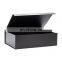 Luxury bulk 25pcs stock black duvet bedding products packaging magnetic closure gift boxes