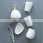 2020 irregular ceramic 5 pieces decoration toothbrush holder luxury bathroom accessories set