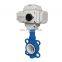 COVNA DN100 PN16 4 inch 12 Volt PTFE Lined Wafer Type Electric Actuator Butterfly Valve Cast Iron Motorized Electric Butterfly Valve