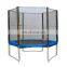 New arrival factory price indoor playground rectangular trampoline with Iron fence safety net