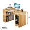 modern home office furniture wooden white workstation computer study table executive office desk with shelf