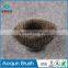 Durable brass shaft nylon abrasive and steel wire brushes/ industrial abrasive brush