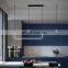 36W Smooth Frame Slim LED Chandelier Light For Hall Aluminum Square Indoor Pendant Light