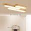 Log Japanese Puzzle Ceiling Lamp Nordic Creative LED Lighting For Bedroom Living Room Long Strip Solid Wood Light