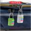 Colorful wheel zinc alloy 3 digit resettable combination padlock locks for luggage zipper lock