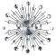 Cheap Horloges Mural Custom LOGO Creative Iron Metal Sliver 3D Wall Clock Reloj De Pared 3D Wall Clock for Home Decor