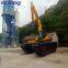Sand Dredging Excavator with Amphibious Pontoon Swamp buggy