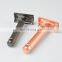 Butterfly Safety Razor Twist To Open Razor Matte Rose Gold  Double Edge Blade Razor For Man