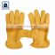 A/B Grade 3 Step Zig Zag Leather Hem Binding Leather Gloves from Trusted Exporter