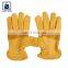 A/B Grade 3 Step Zig Zag Leather Hem Binding Leather Gloves from Trusted Exporter