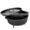 Fireplace Cooking 4 Litre Pre-Seasoned Cast Iron Dutch Oven Outdoor Cooking Pot Campfire Cookware