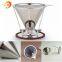 Reusable Pour Over Metal Coffee Filter Dripper Maker