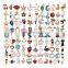 100pcs Mixed Enamel Unicorn Animal Birds Tree Charms Pendants DIY Handmade Necklace Bracelet Jewelry Making Accessories