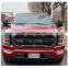 2021 New Arrival Pickup Truck Parts Matte Black Front Mesh Style Grill Front Radiator Grille with LED Lights Fit For Ford F150