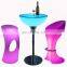 Party Wireless Illuminated Led Light Bar Cocktail Tables and Chairs