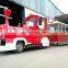 Customized theme park road christmas trackless train ride for sale