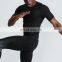 Short Sleeve Sports T Shirts Custom Gym Oversized Compression Bodybuilding Tops 70polyester 30spandex