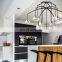 Modern Crystal Glass Hemispherical Shade Pendants Chandelier Ceiling Light Fixture For Living Dining Room Bedroom Kitchen Island