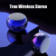 Hot Sale 3W Metal Wireless Mini Speaker Portable Colorful Wireless BT 5.0 Speaker with TWS pairing