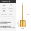 Modern Gold Metal Cordless LED Table Lamp Home Restaurant Luxury Bar Design Touch Control Rechargeable Shade DC Battery Power
