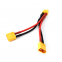 XT60 Series Parallel Battery Connector Cable Dual Extension Y Splitter Silicone Wire xt90 xt60 xt30 y cable