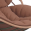 durable PE rattan knock down swing egg chair hanging chair with stand