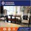Hotel furniture luxury marble top wood wall console table