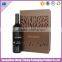 Customization top quality wood box for wine glasses