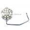 2016 New Luxury Pearl Diamond Purse Hanger Metal Foldable Purse Handbag Hook Table Hanger