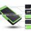 Factory solar power bank ,dual usb solar panel case ,solar charger 8000mah