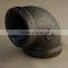 black malleable cast iron pipe fittings 90degree DIN STANDARD THREADS pipe fitting elbow