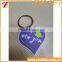Promotion Gift Heart Shaped Soft PVC Keyring/Keychain For Gifts