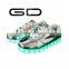 GD New Types Silvery Sequined Good Quality Led Flashing Shoes Adult