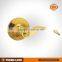 Brass Bright Lever Lock / tubular type