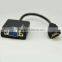 High quality high speed hdmi to vga audio converter for gameplayer