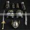 whole set soldier armour equipment metal accessories ,zinc alloy helmet and armour decoration