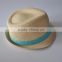 Fashion design customized plain color promotion straw hat