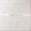 Square hemstitch white cotton placemat
