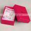 Iridescent paper box for the tail ring rose red packing box for aznavour with inner ornament maintenance manual