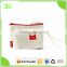 Customized Logo Printed Canvas Cotton Cosmetic Bag with Hanging Handle
