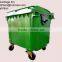 plastic hot saled garbage bin/waste container with 4 wheels