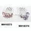 fashion bridal double crystal flower hair comb