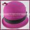 Ladies wool felt hat wool cloche hat with bow