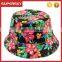 A-1488 Women Fashionable Outdoor Printed Bucket Cap Colorful Travel Bucket Hat Printed Pattern Bucket Hat