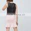 Lady Fashion Style Blush Midi Fluted Hem Skirt With OEM Services